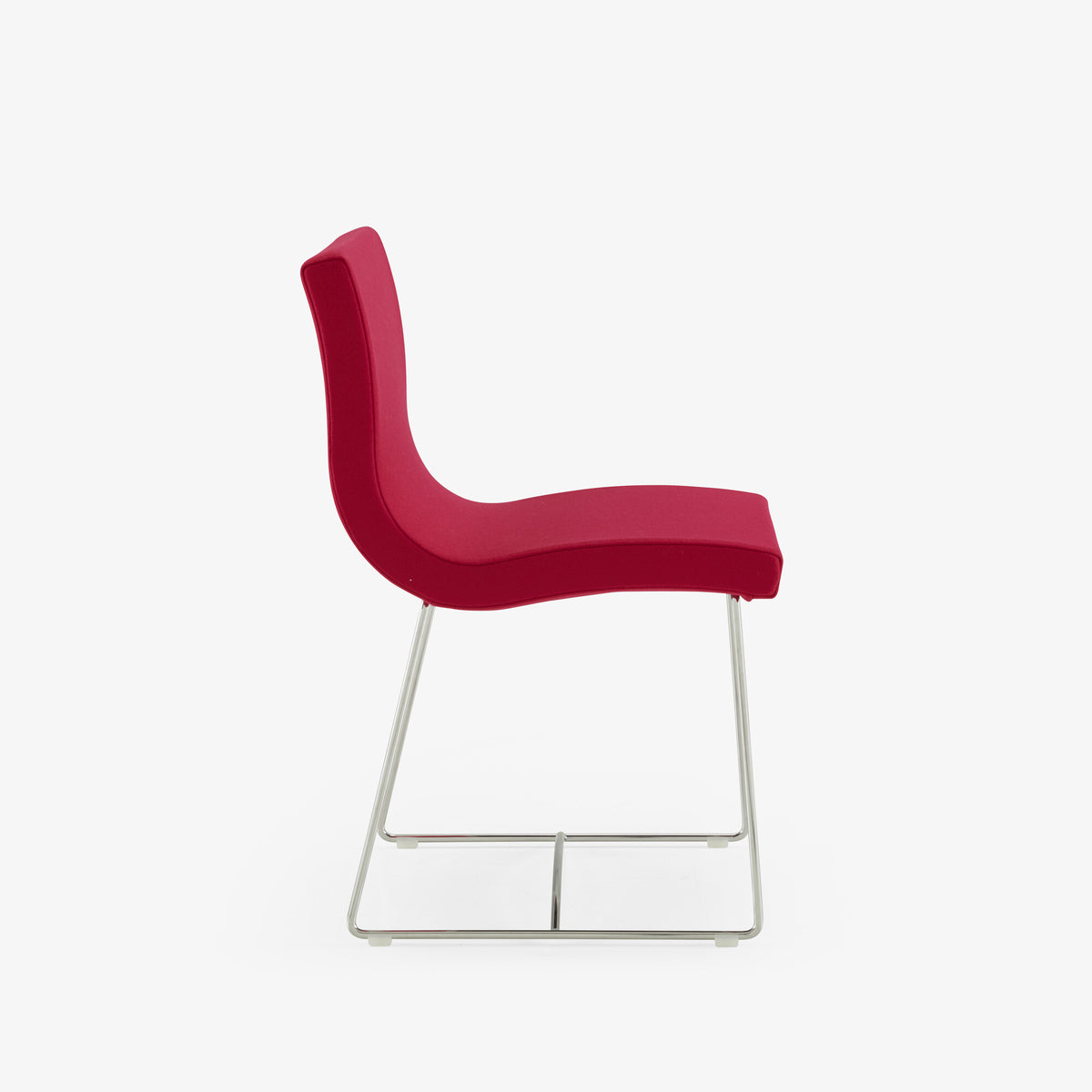 SALA - Chaise piétement traîneau chromé