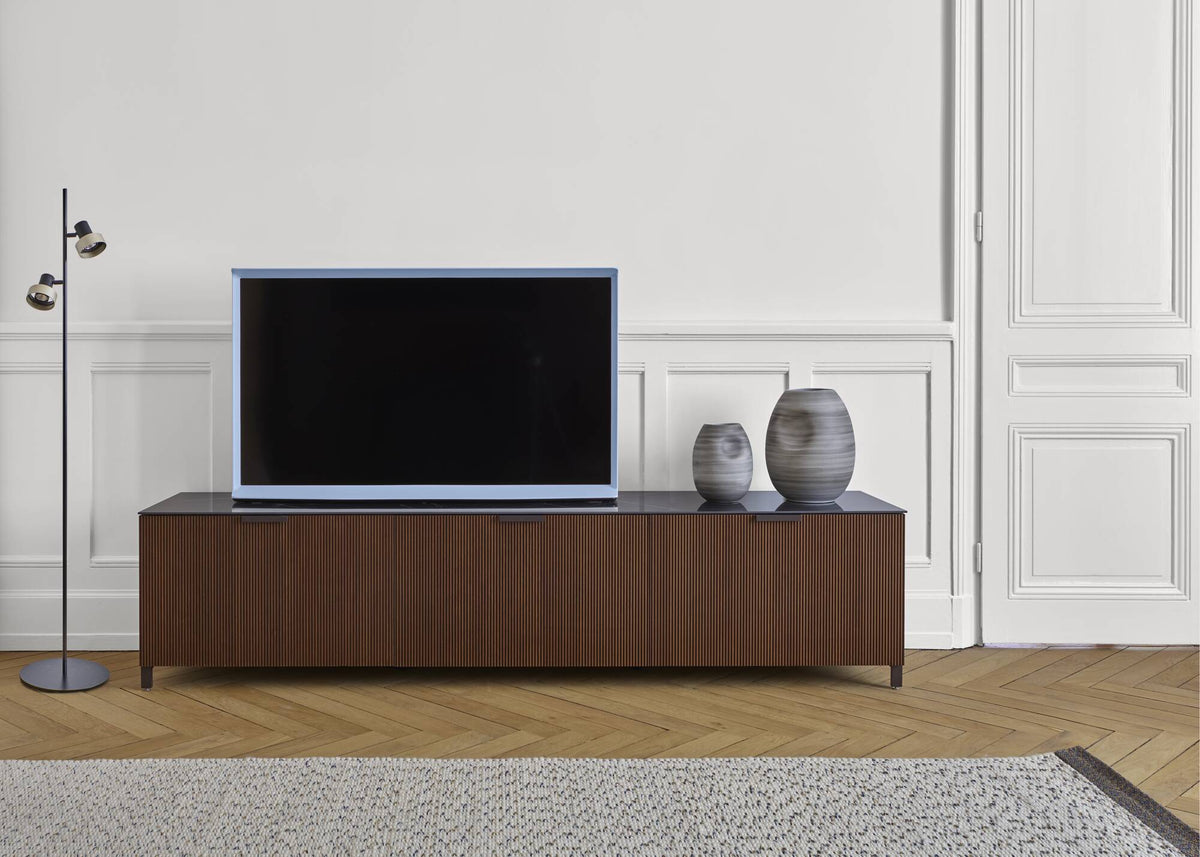 SELVANS - Meuble tv 1 tiroir + 1 abattant