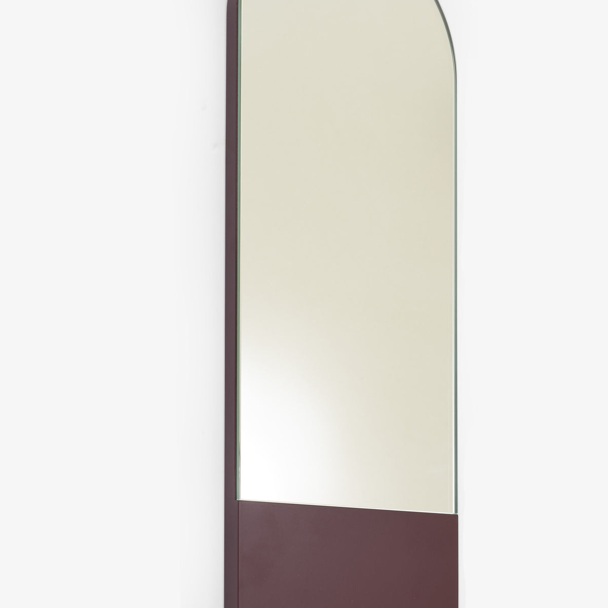 HAT - Miroir laqué rouge noir