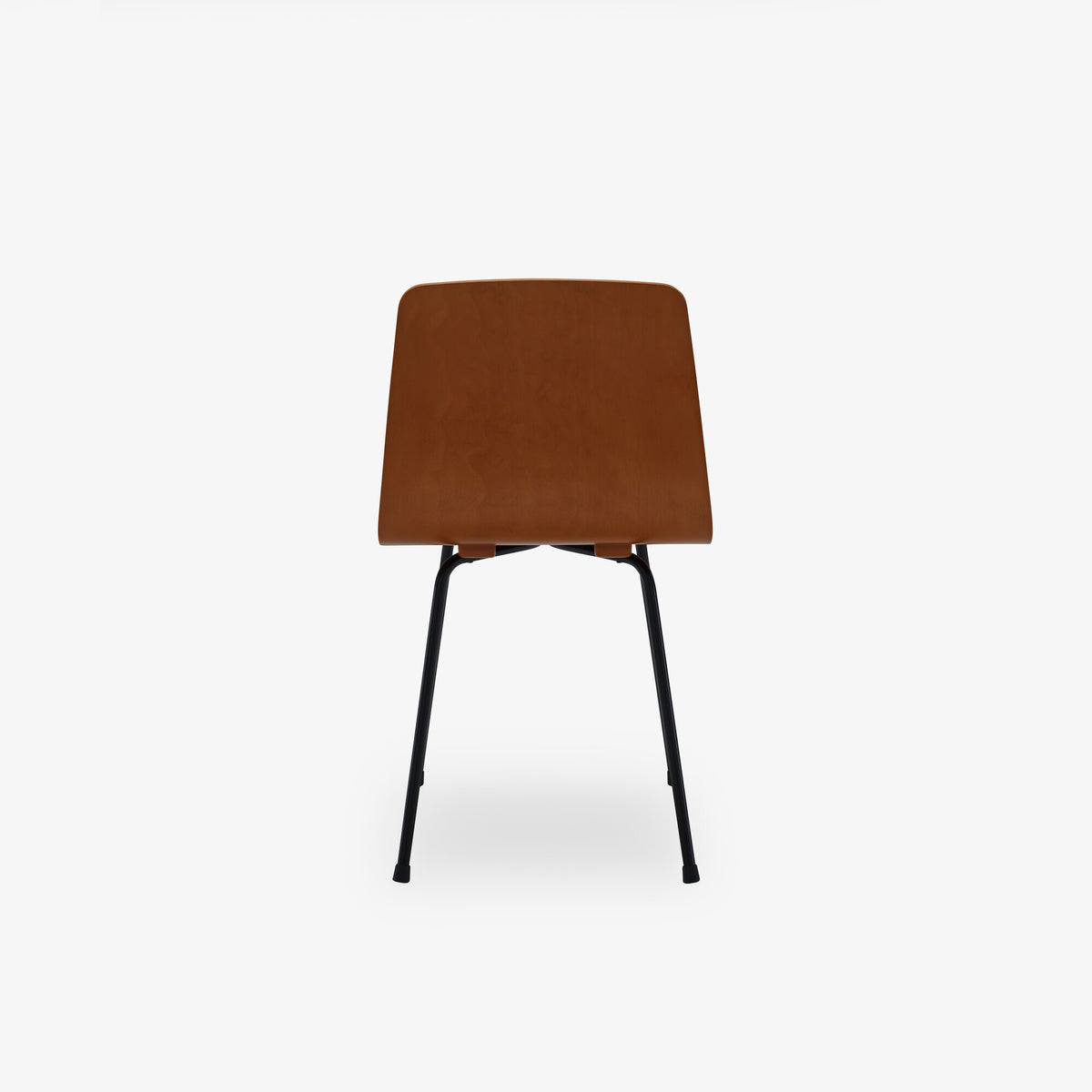 PAPYRUS - Jeu de 2 chaises piétement acier laqué noir