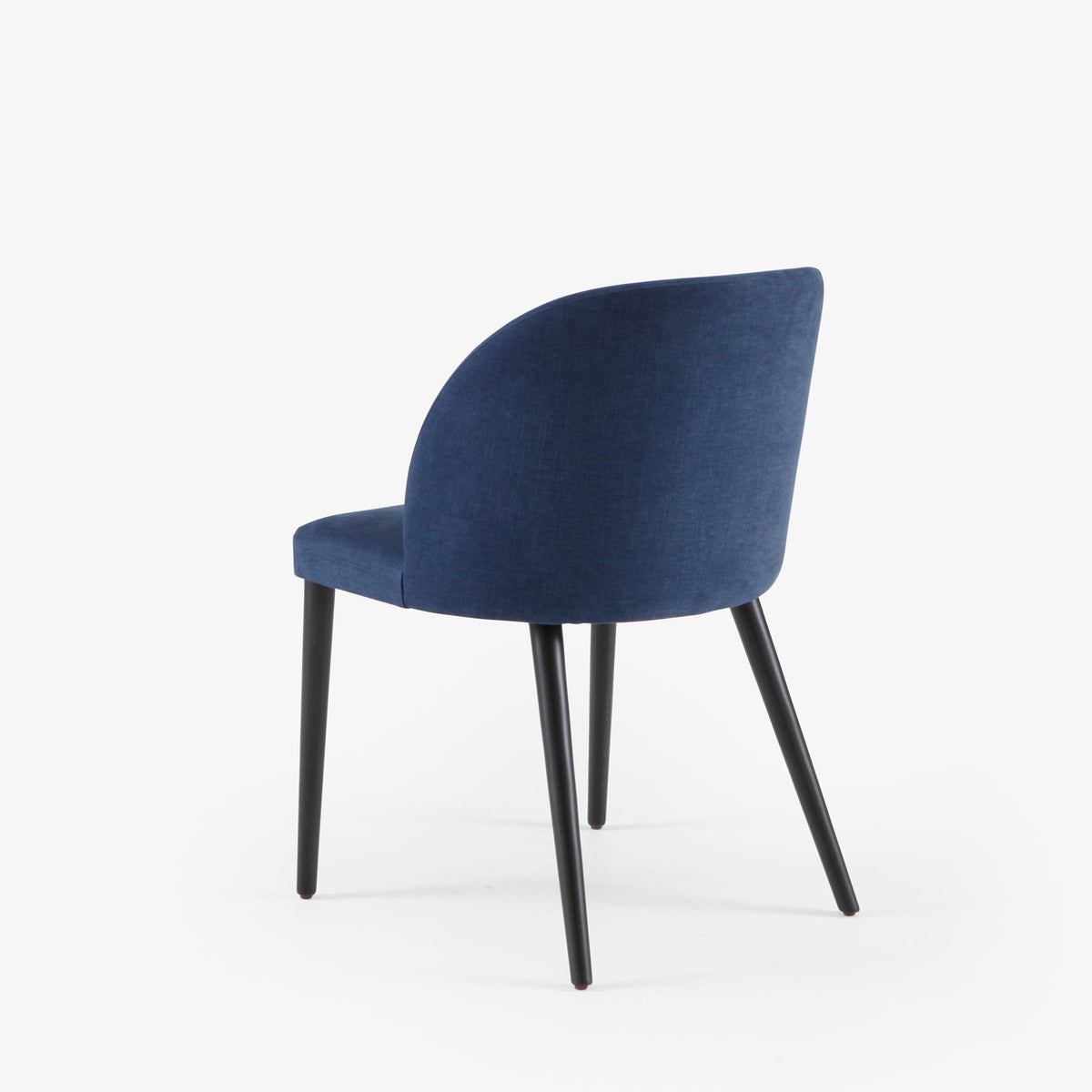 GIULIANA - Chaise tissu bleu nuit