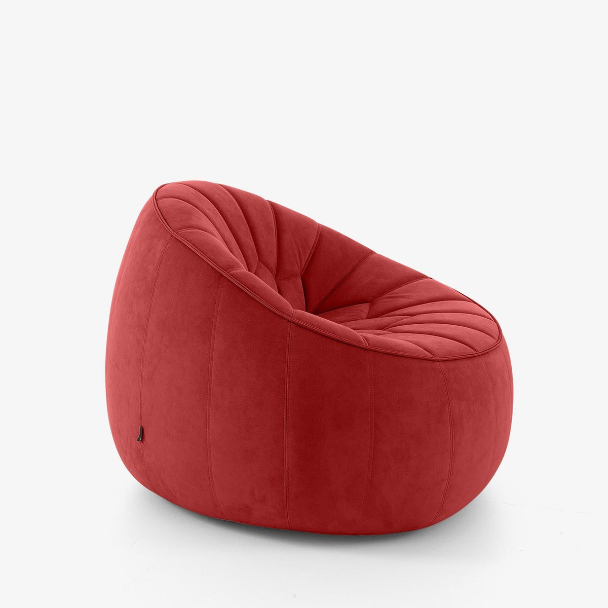 Ottoman - Fauteuil en Alcantara Goya Red / Modèle d'exposition