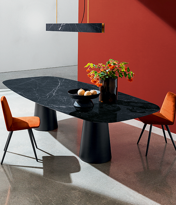 TOTEM DEUX BASES - Table rectangulaire