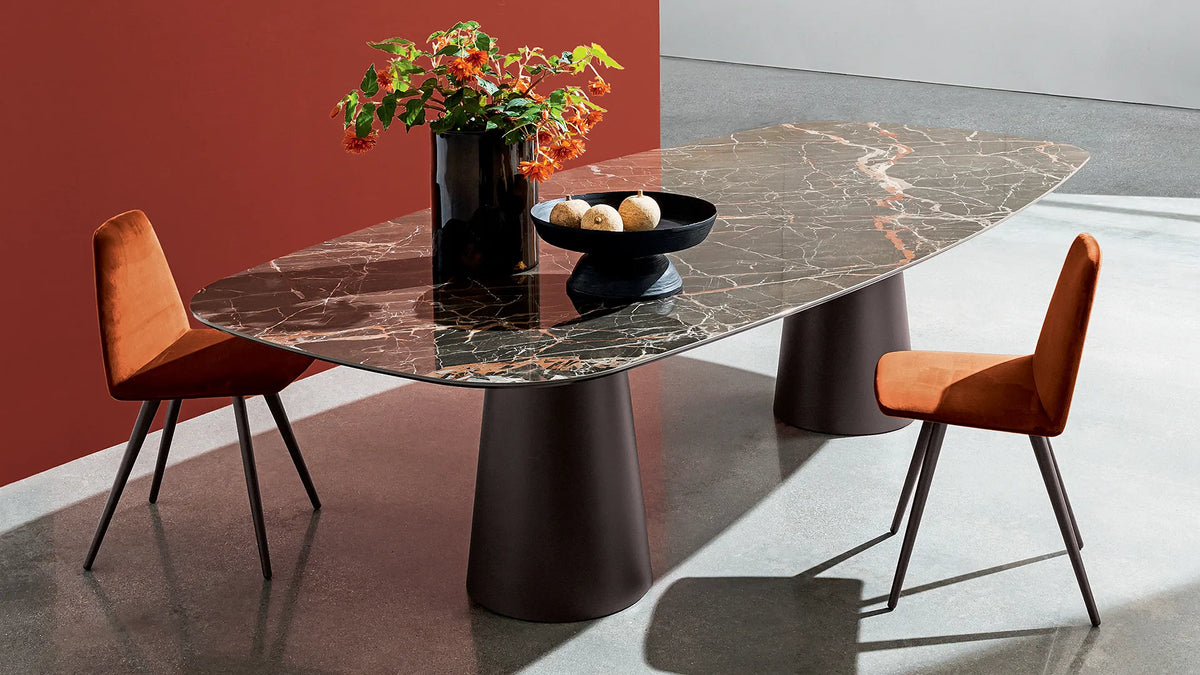 TOTEM DEUX BASES - Table rectangulaire
