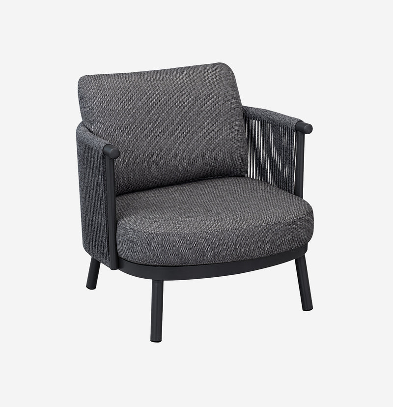 SELVA - Fauteuil lounge extérieur Anthracite