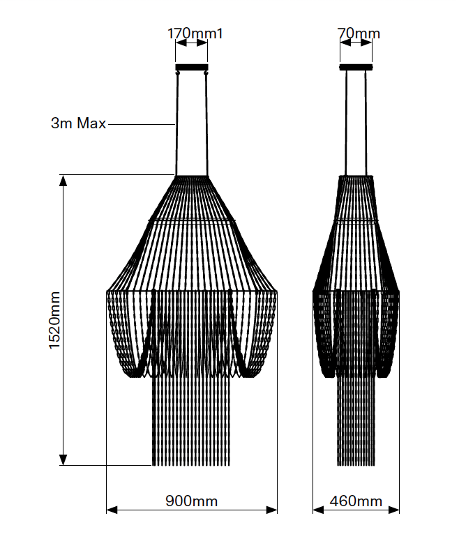 LAMPE C - Suspension
