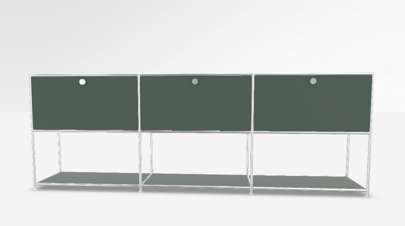 SYSTEM 4 - Bahut (L 227,9 x H 80,7 x P 40,5 cm)