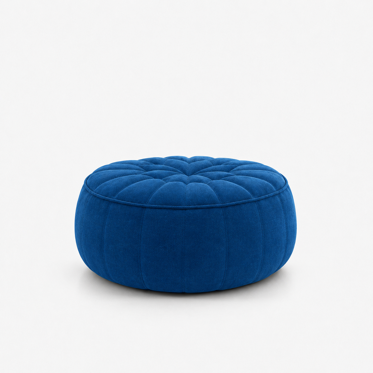 Ottoman - Pouf - tissu Alcantara coloris Navy