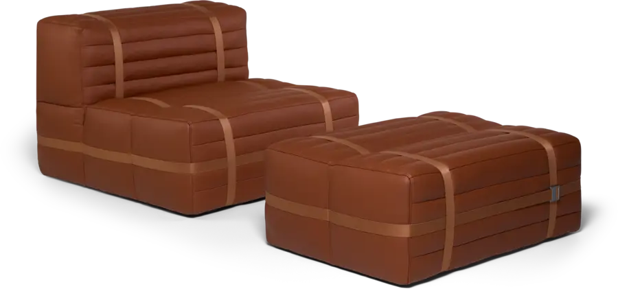 Fauteuil Haybale avec repose-pieds