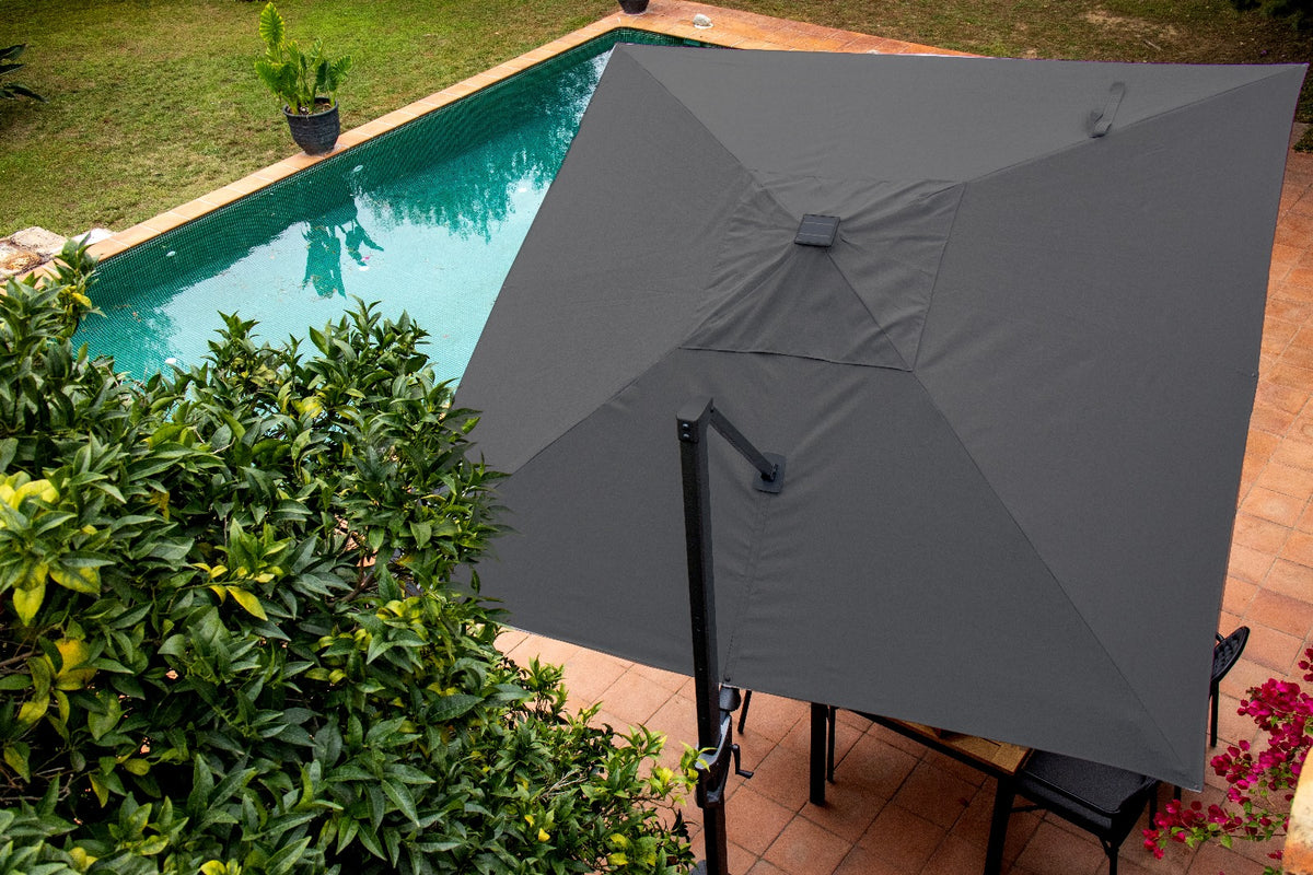 LIVORNO LED - Parasol rectangulaire/rond