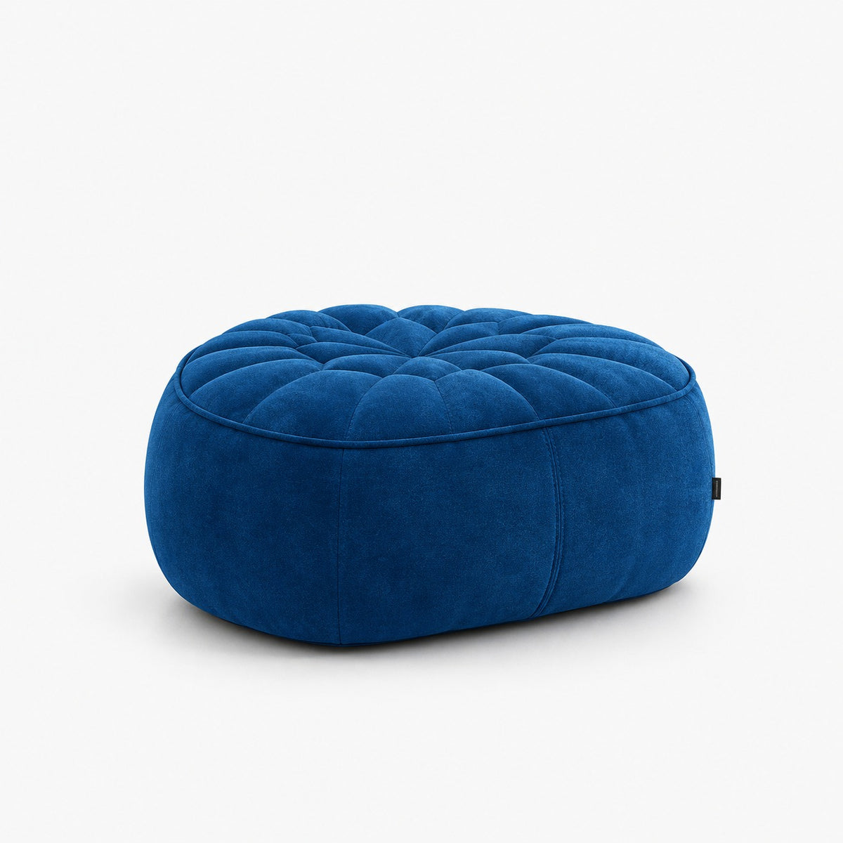 Ottoman - Pouf - tissu Alcantara coloris Navy