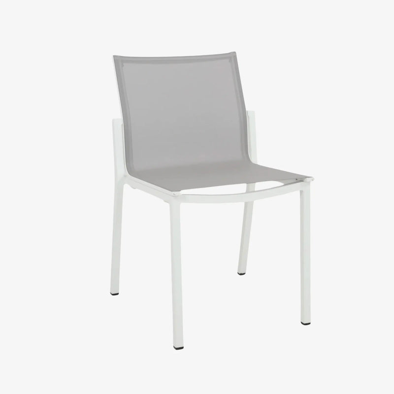 AMAKA chaise piétement blanc
