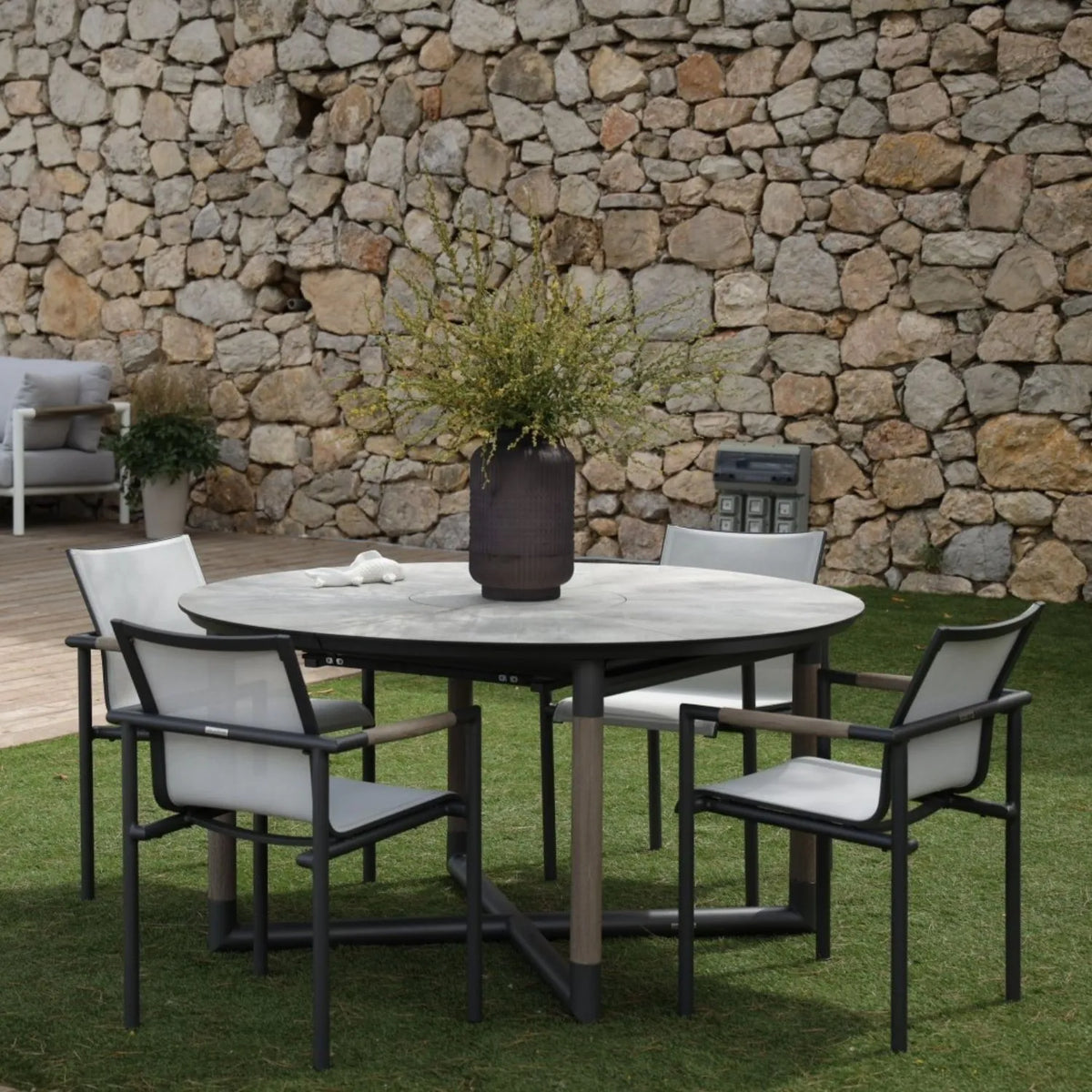 BASTINGAGE - Table repas extérieur extensible
