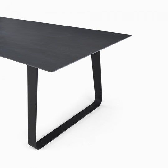 VILNA - Table repas 240x100 - grès anthracite
