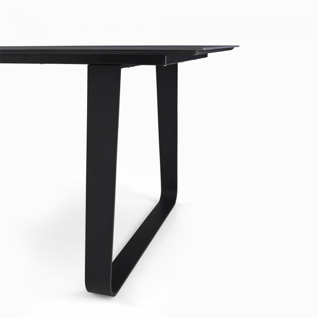 VILNA - Table repas 240x100 - grès anthracite