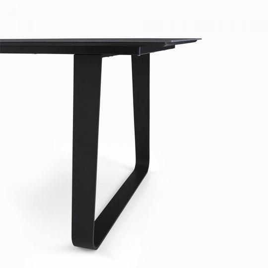 VILNA - Table repas 240x100 - grès anthracite