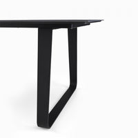 VILNA - Table repas 240x100 - grès anthracite / Modèle d'exposition