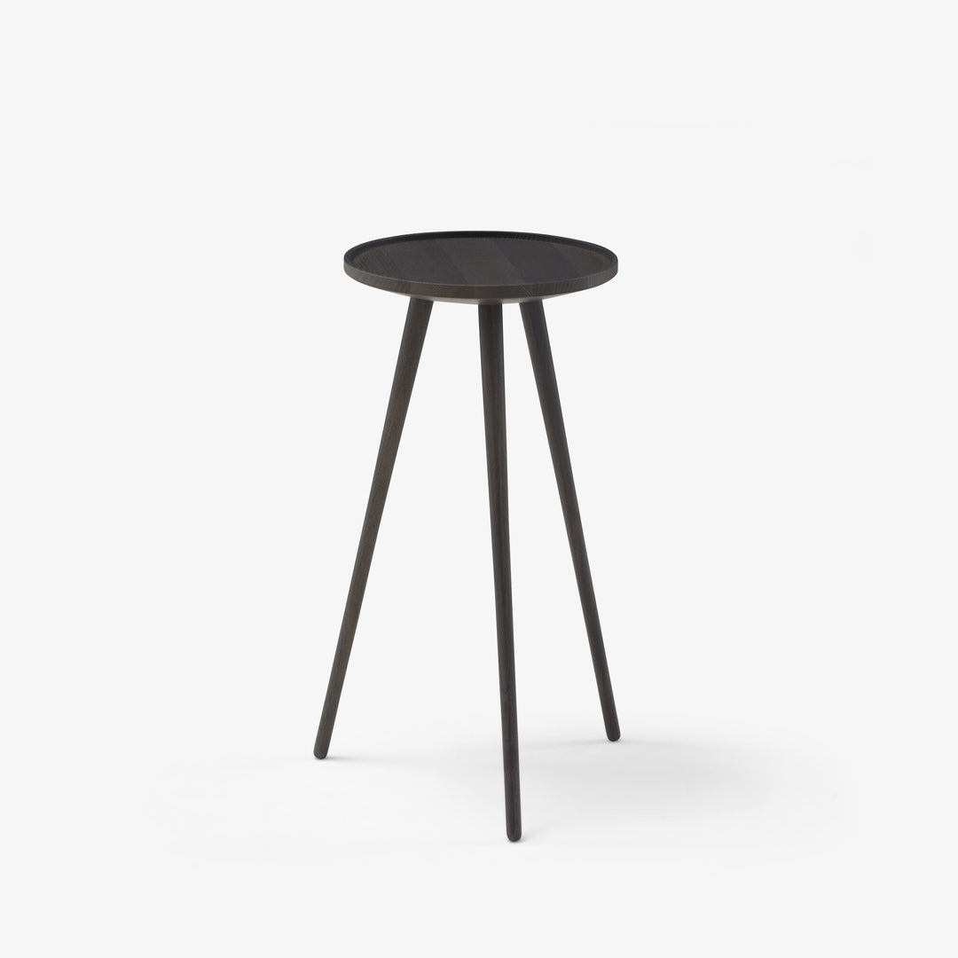 LINDEN - Table d'appoint petit modèle frêne teinté anthracite