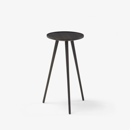 LINDEN - Table d'appoint petit modèle frêne teinté anthracite