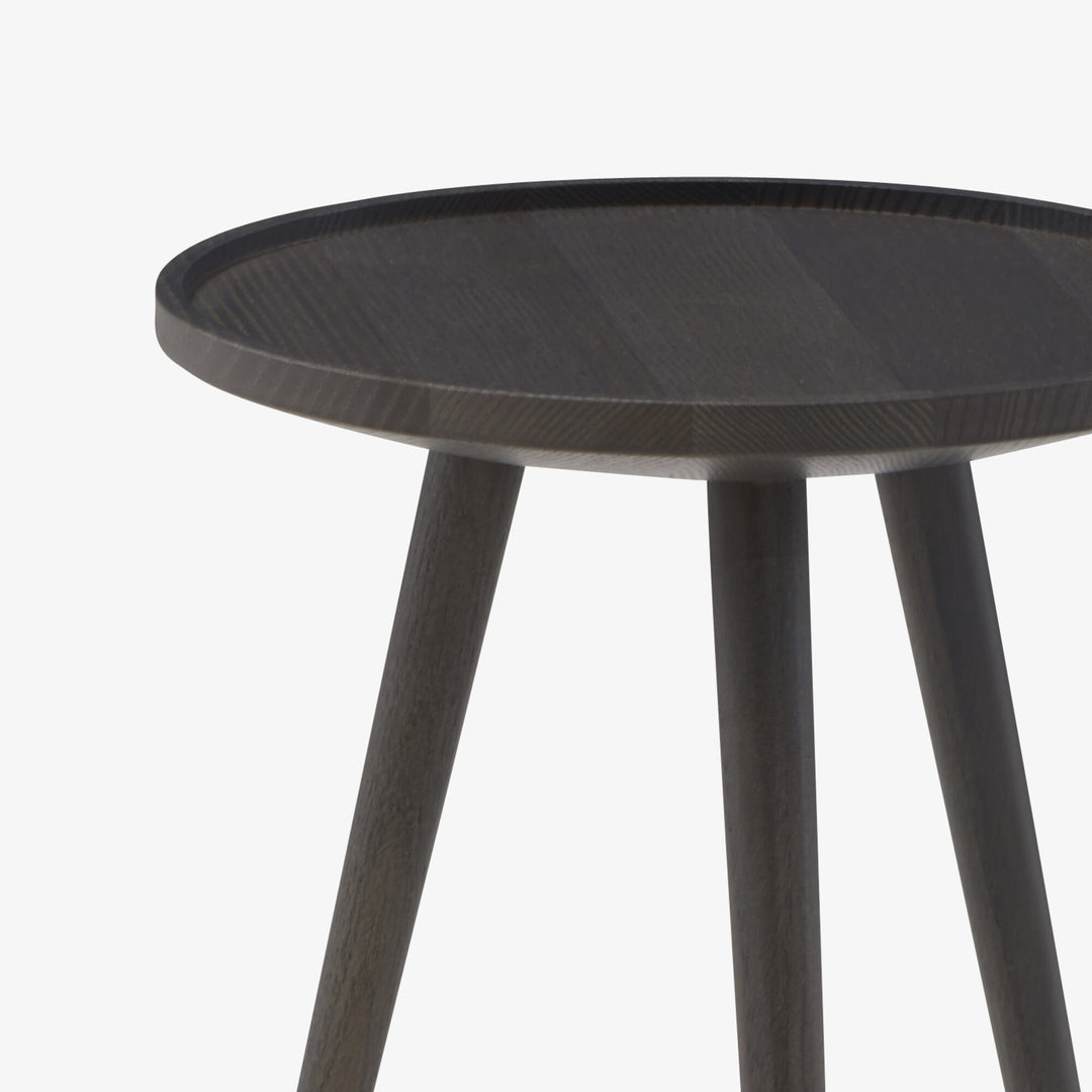 LINDEN - Table d'appoint petit modèle frêne teinté anthracite
