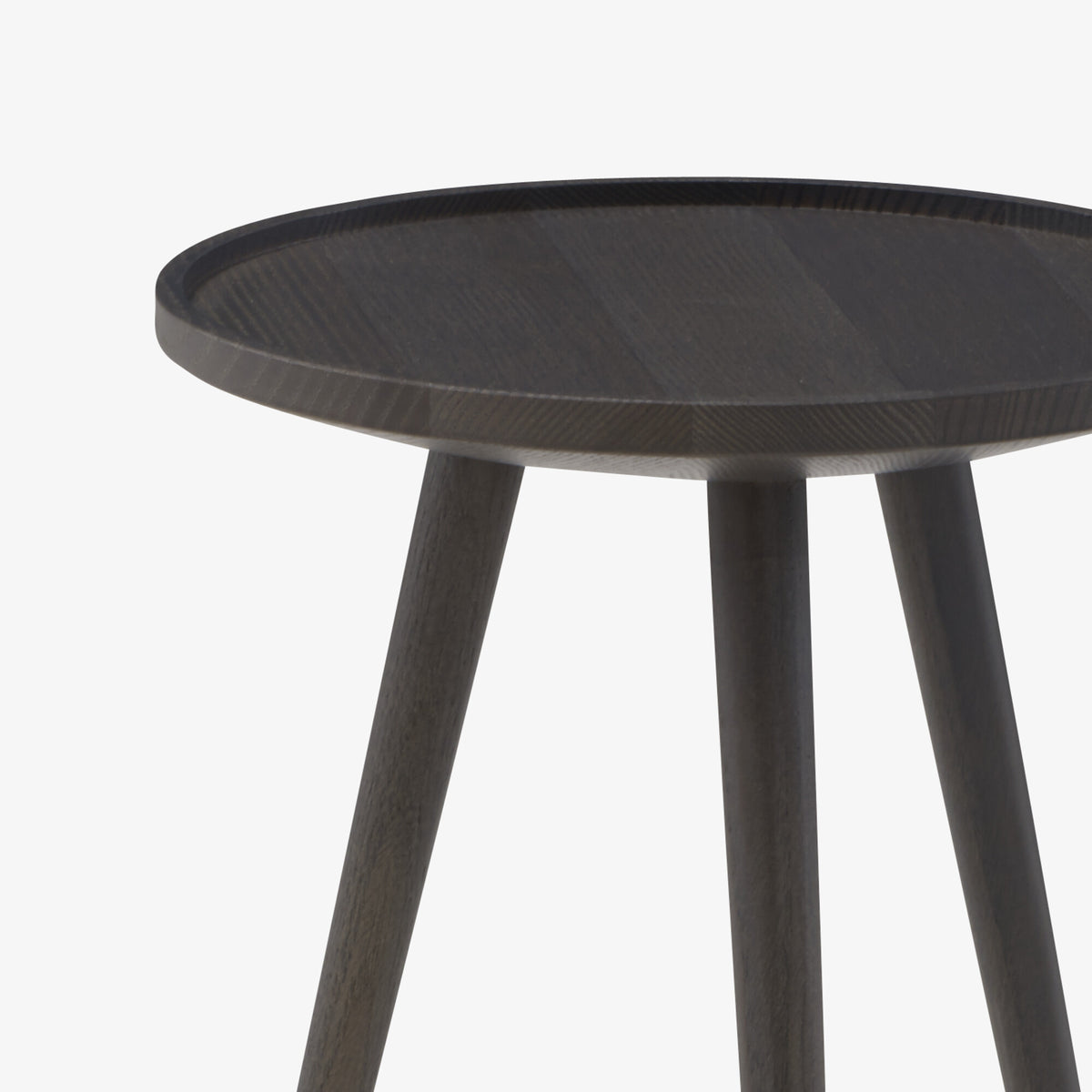 LINDEN - Table d'appoint petit modèle frêne teinté anthracite