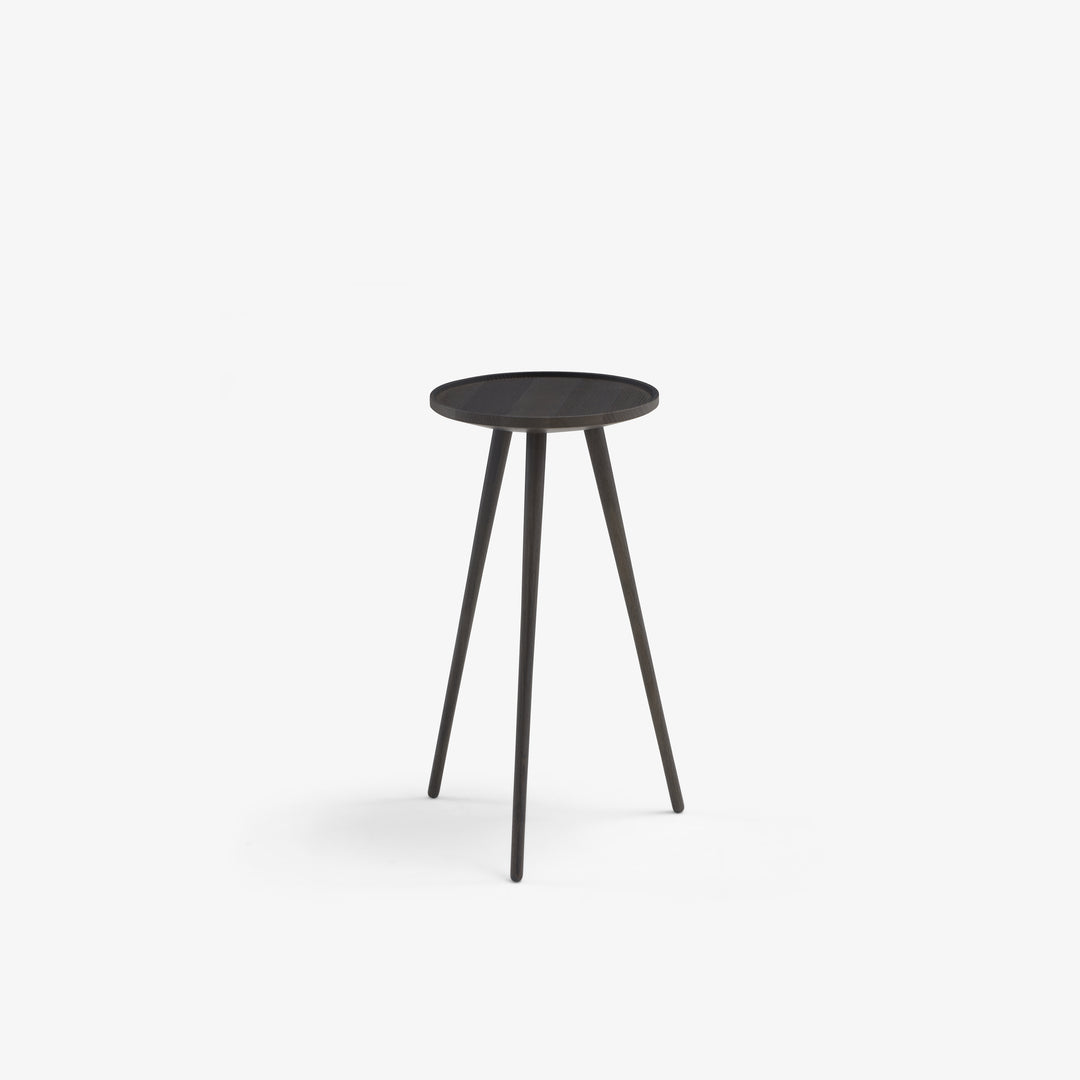 LINDEN - Table d'appoint petit modèle frêne teinté anthracite