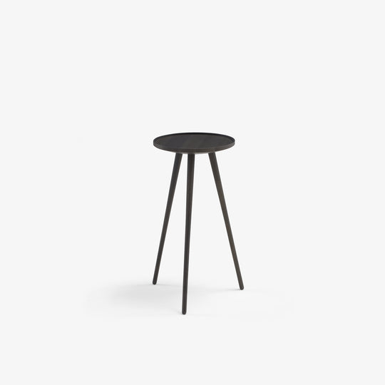 LINDEN - Table d'appoint petit modèle frêne teinté anthracite