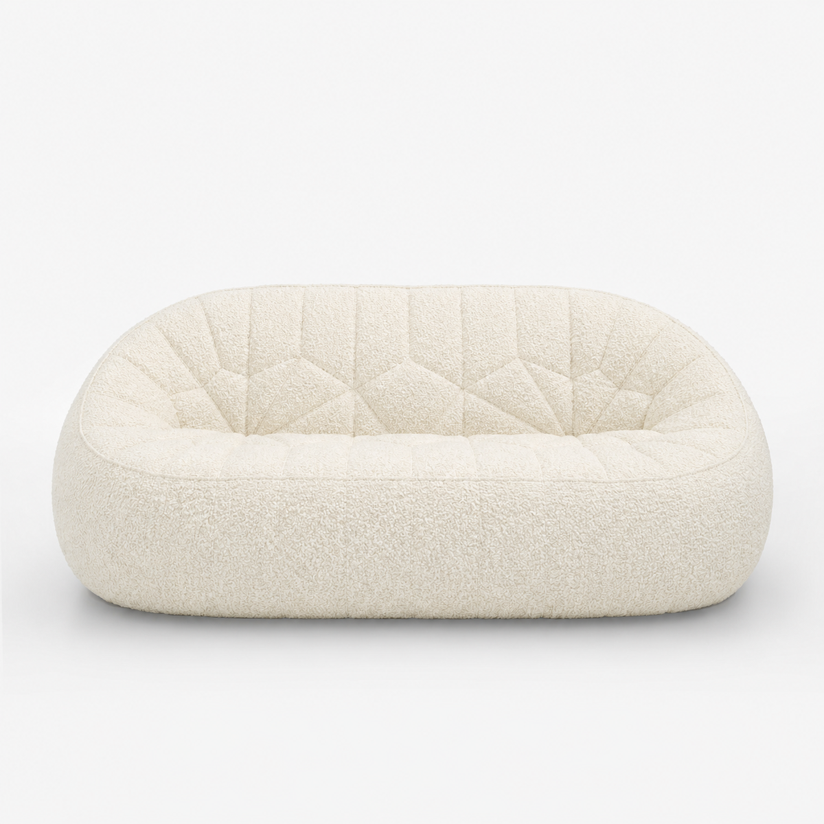 Ottoman - Grand canapé en tissu Parade - coloris Ecru