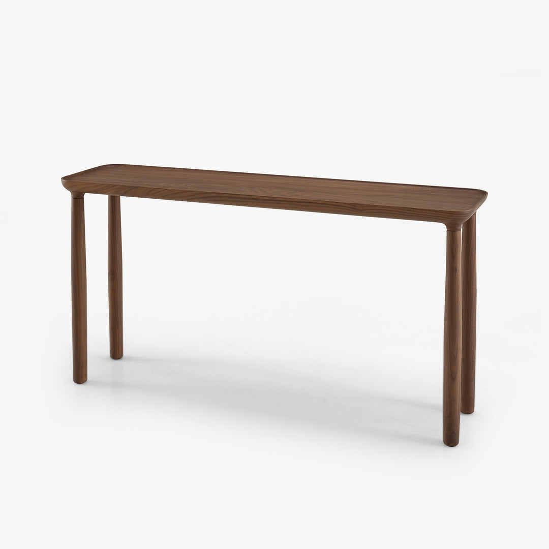 LOTIS - Table d'appoint hauteur 60 noyer américain massif