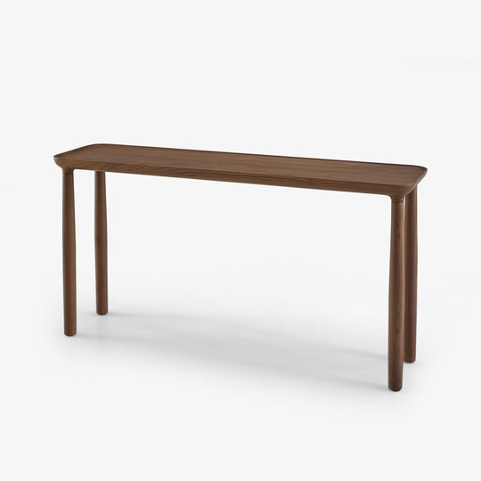 LOTIS - Table d'appoint hauteur 60 noyer américain massif