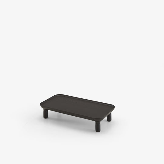 LOTIS - Table d'appoint hauteur 12 frêne teinté noir