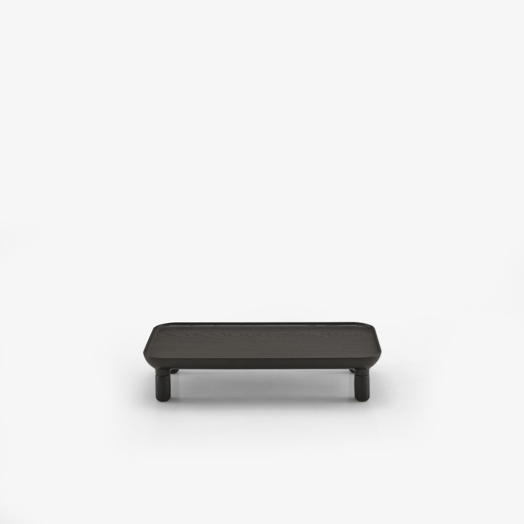 LOTIS - Table d'appoint hauteur 12 frêne teinté noir