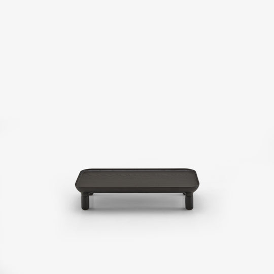 LOTIS - Table d'appoint hauteur 12 frêne teinté noir