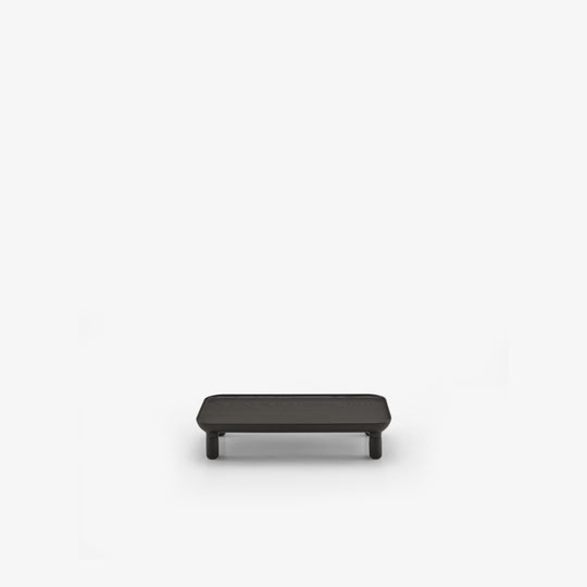 LOTIS - Table d'appoint hauteur 12 frêne teinté noir