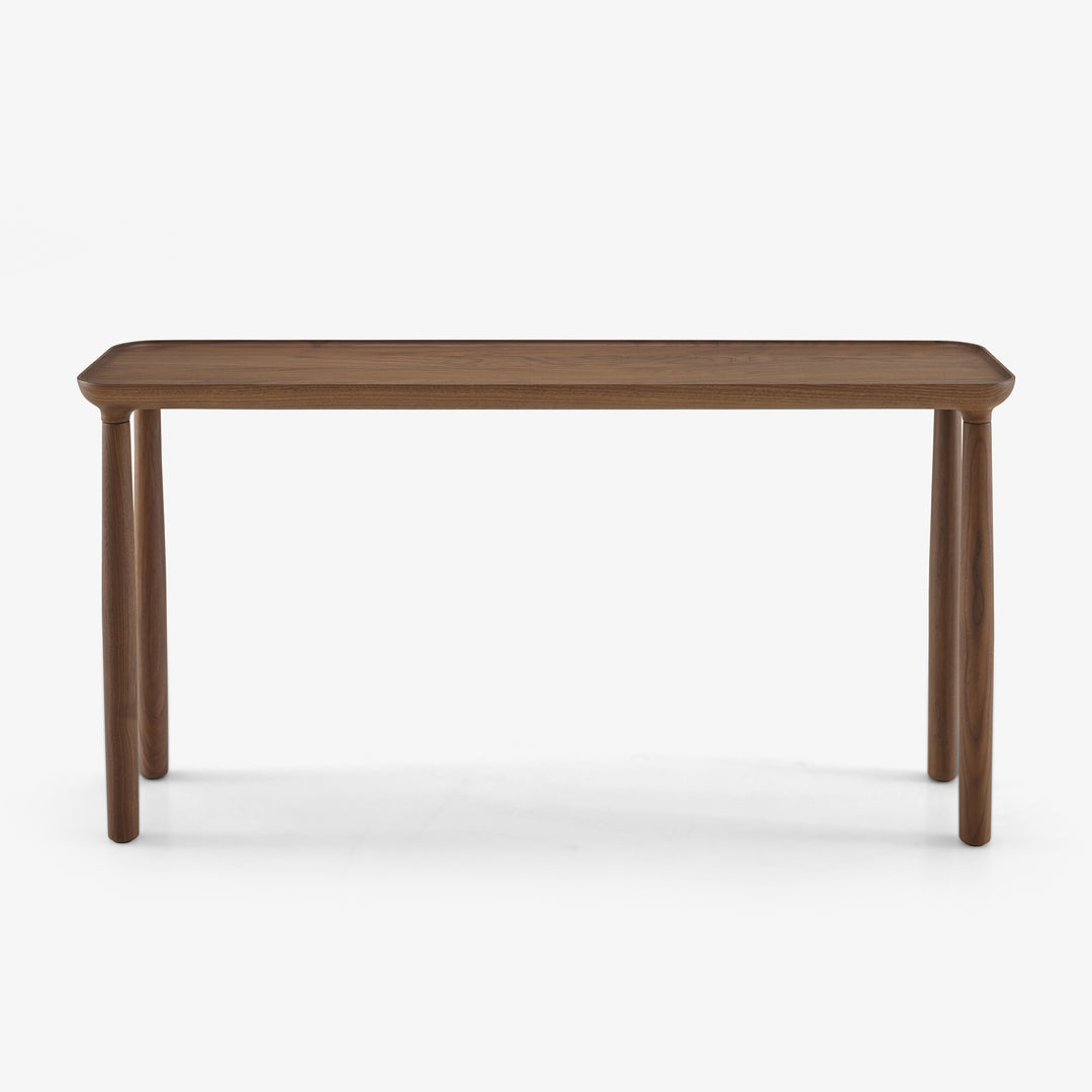 LOTIS - Table d'appoint hauteur 60 noyer américain massif