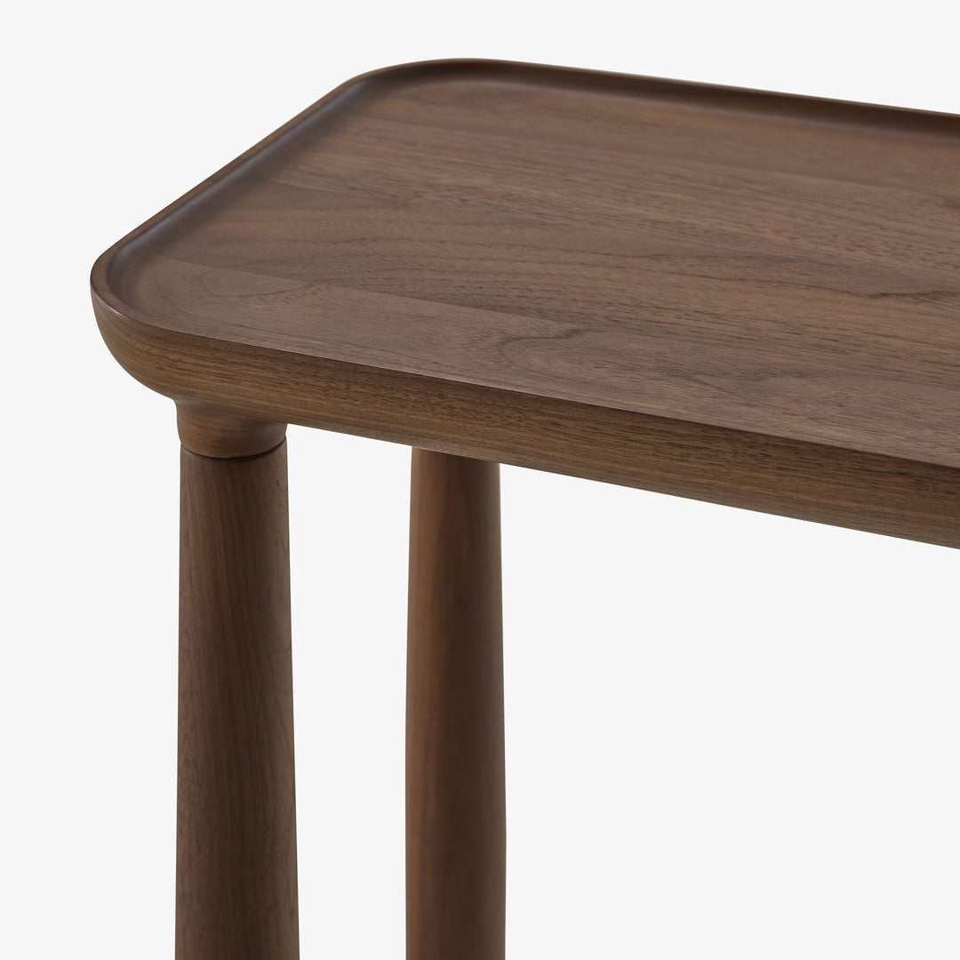 LOTIS - Table d'appoint hauteur 60 noyer américain massif
