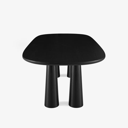 HASHIRA - Table de repas piétement frêne teinté noir (réf. 4213)