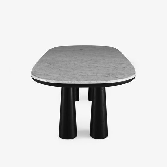 HASHIRA - Table de repas piétement frêne teinté noir (réf. 4213)