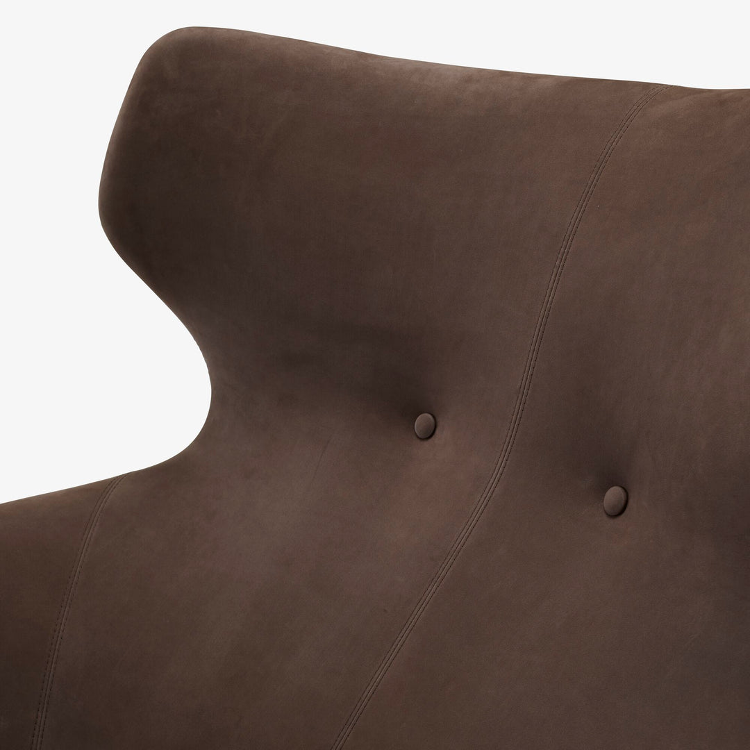 JUPITER - Fauteuil pivotant tissu Vidar Terracotta / Modèle d'exposition