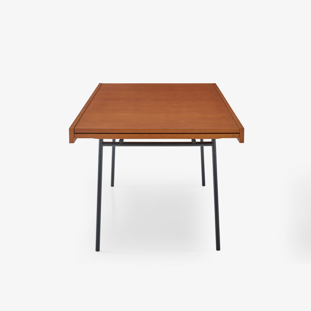 125 - Table de repas extensible frêne teinté guariche