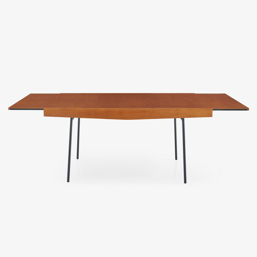 125 - Table de repas extensible frêne teinté guariche