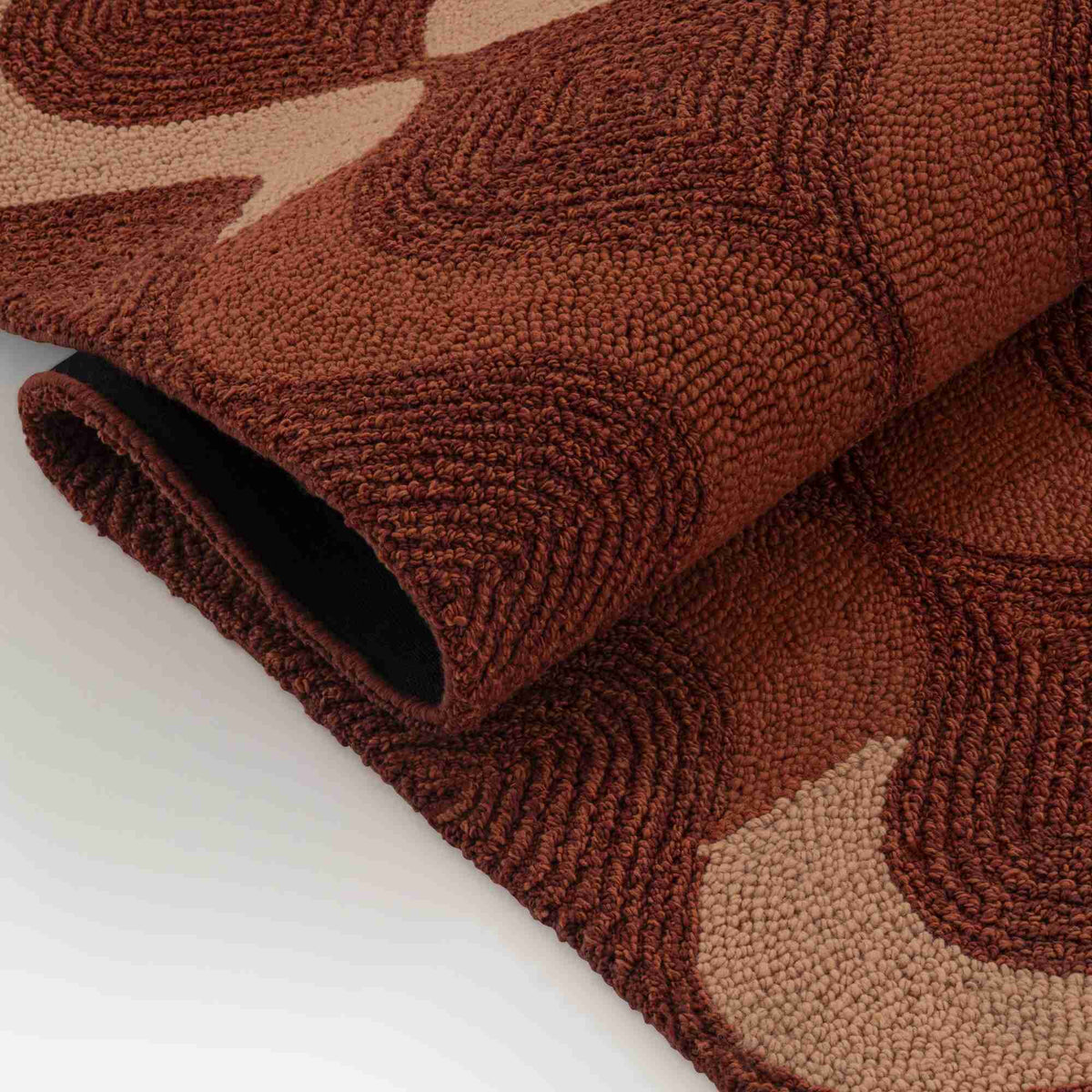 WAVE - Tapis terracotta