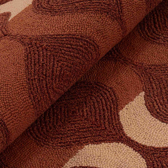 WAVE - Tapis terracotta