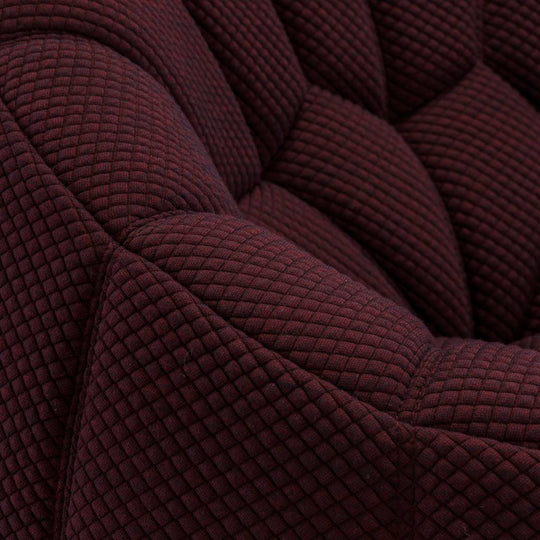 Ottoman - Fauteuil en tissu Mosaic - coloris Prune