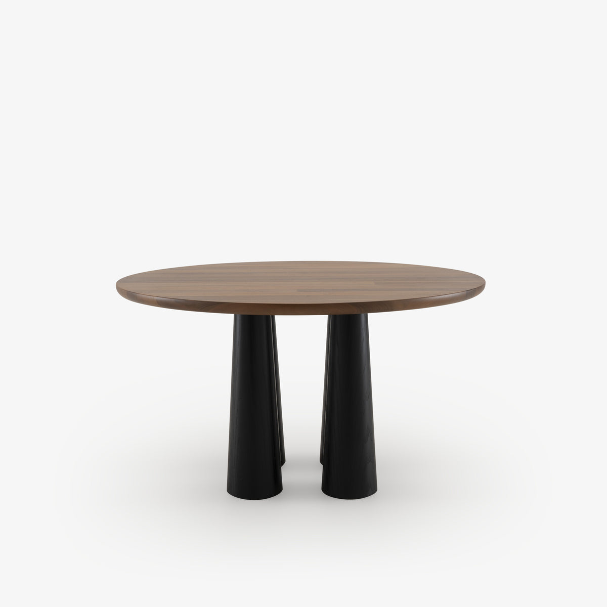 HASHIRA - Table de repas noyer piétement frêne teinté noir (réf. 4278)