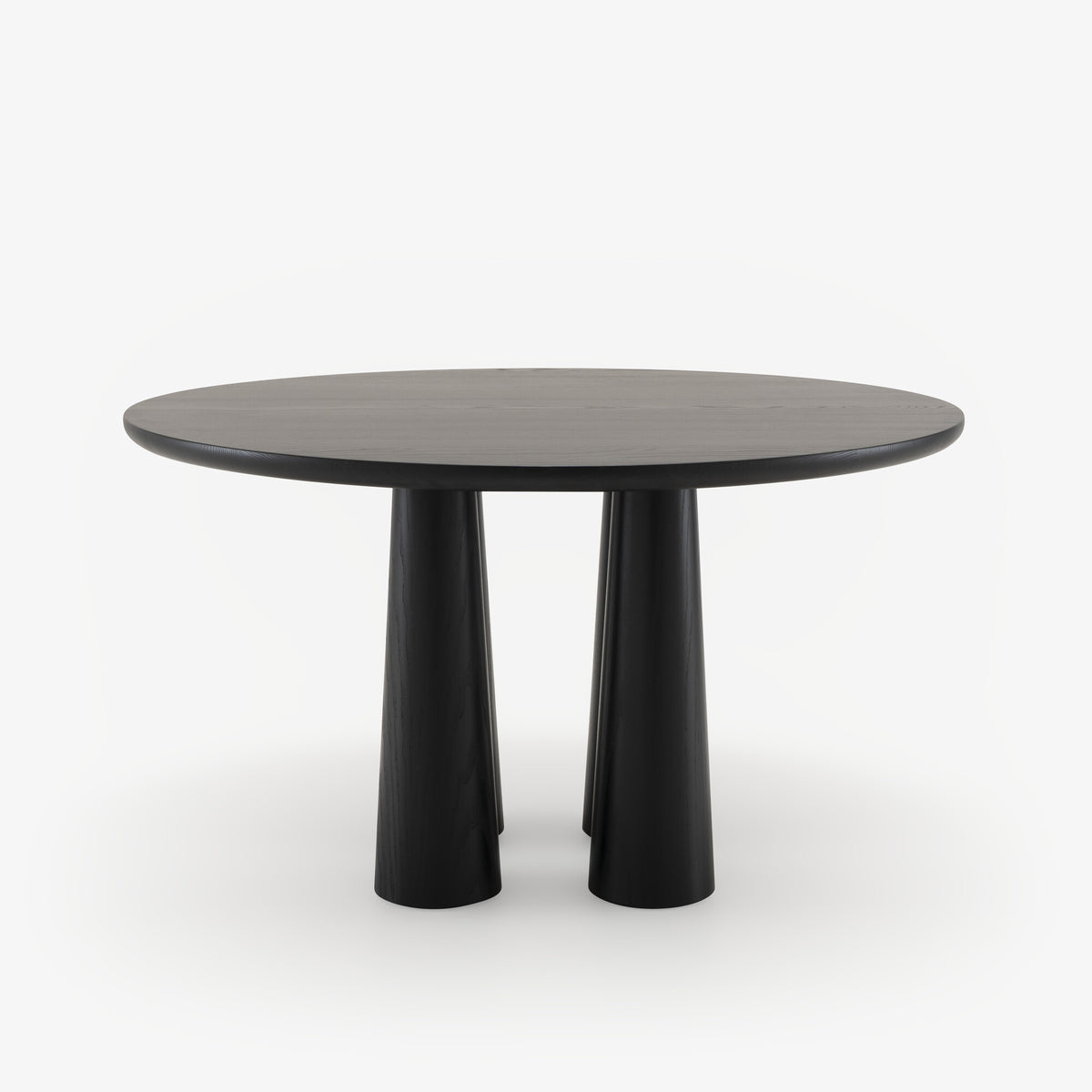 HASHIRA - Table de repas frêne teinté noir piétement frêne teinté noir