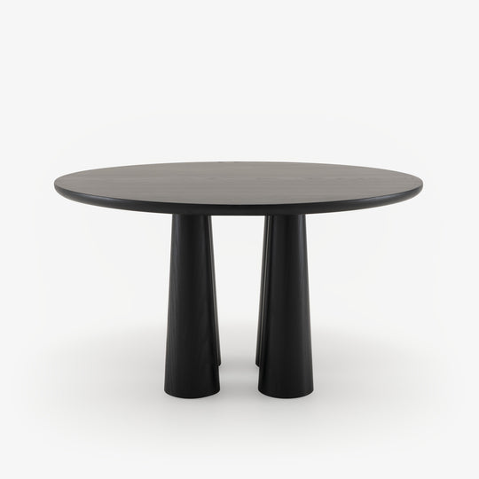HASHIRA - Table de repas frêne teinté noir piétement frêne teinté noir