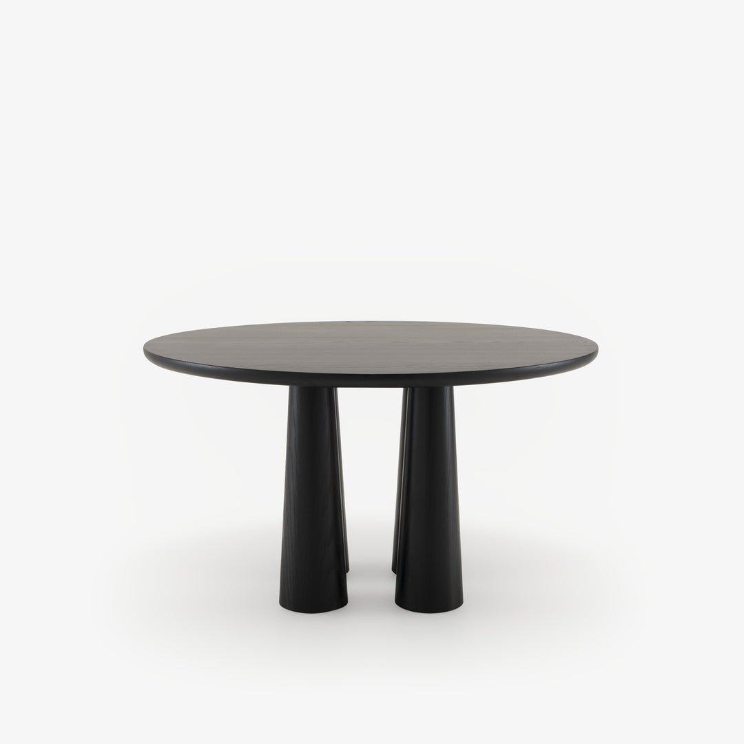 HASHIRA - Table de repas frêne teinté noir piétement frêne teinté noir