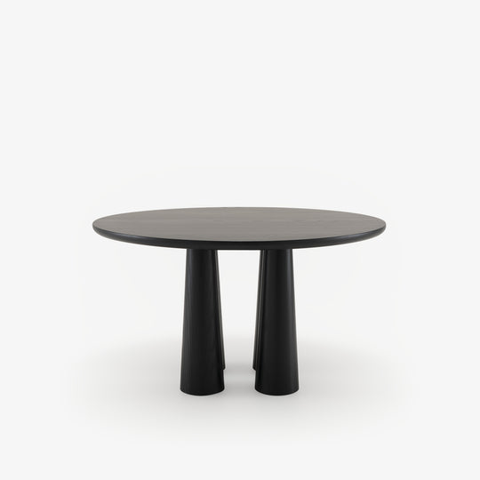 HASHIRA - Table de repas frêne teinté noir piétement frêne teinté noir