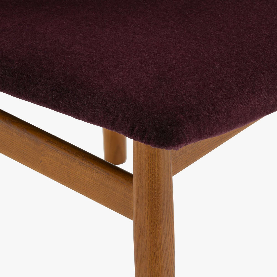 289 - Chaise piétement frêne teinté guariche